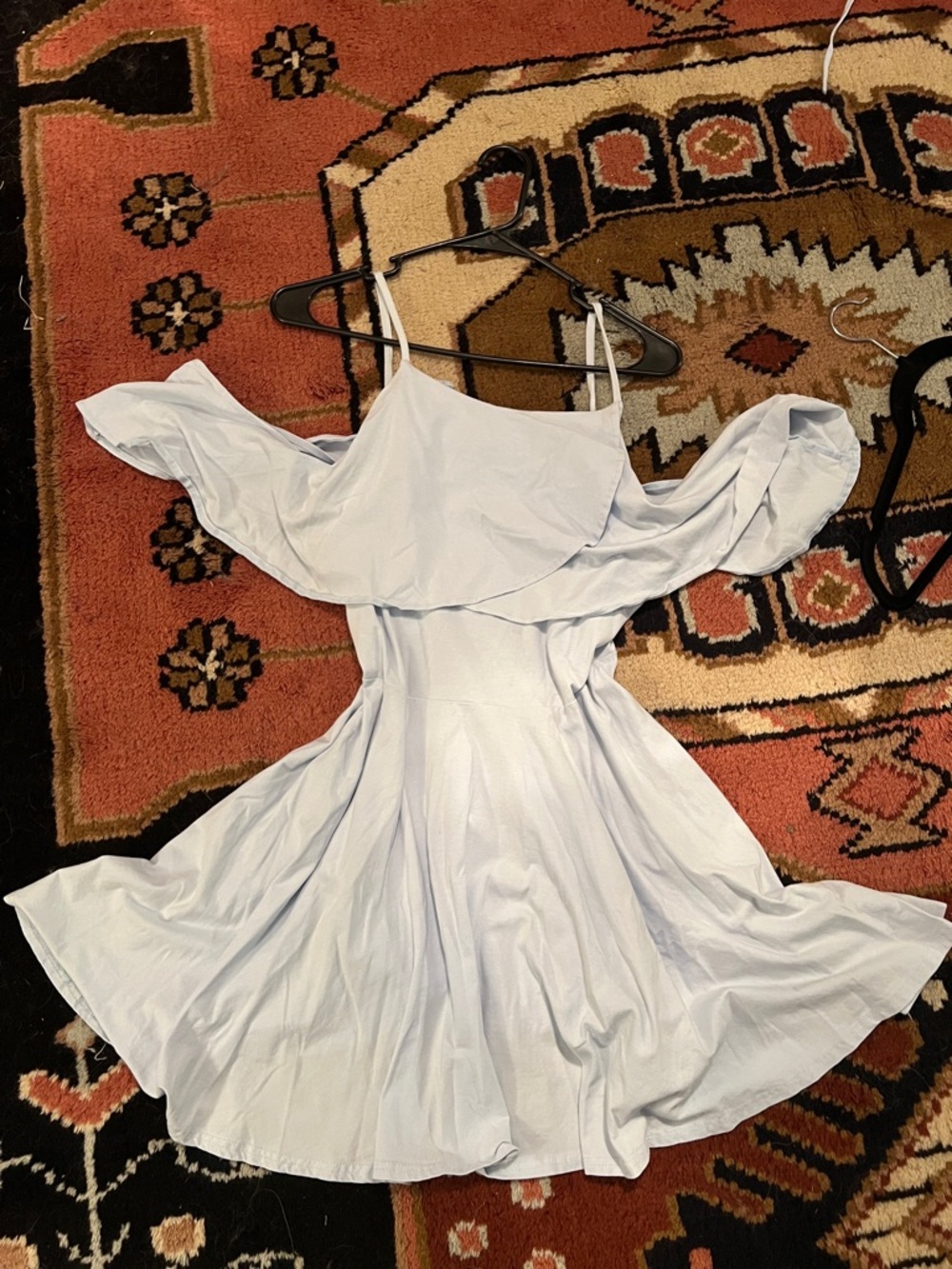 ASOS Pale Blue Ruffle Cami Mini Dress